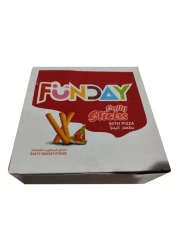 Funday Salty Biscuit Sticks with Pizza Flavour 36g Pack of 12