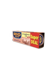 Rio Mare Light Meat Tuna in Sunflower Oil, 70g Pack of 3