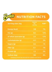 Cheetos Crunchy Cheddar Cheese Flavoured Snacks 50g