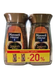 Maxwell House Smooth Blend Instant Coffee 95g Pack of 2