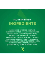 Mountain Dew Carbonated Soft Drink Mini Cans 155ml Pack of 15