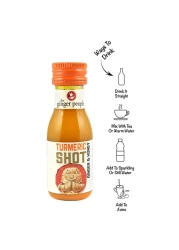 The Ginger People Ginseng Shot with Turmeric and Honey, 30ml Pack of 6