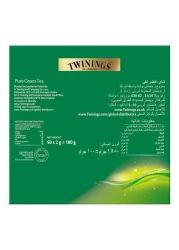 توينينجز شاي أخضر نقي 50 كيس