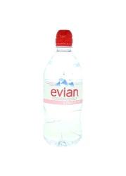 evian Recycled Bottles Natural Mineral Water 750ml Sports Cap