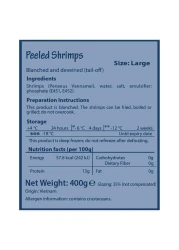 Zahrat El Baher Large Peeled Shrimps, 400g