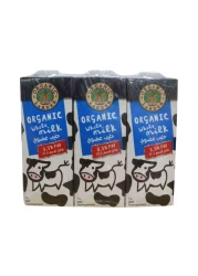 Organic Larder Full Fat UHT Milk 1L Pack of 6