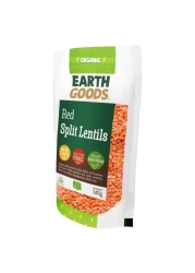 Earth Goods Organic Red Split Lentils 340g