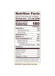 Bob's Red Mill Organic Whole Grain Old Fashioned Rolled Oats Non-GMO 454g