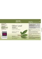 GNC Herbal Plus Olive Leaf 500 mg