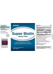GNC SUPER BIOTIN 6000 MCG