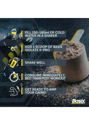 Basix WHEY PROTEIN ISO X-PRO VANILLA 1.45LB