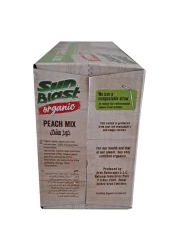 صانبلاست عصير الخوخ العضوي الخالي من السكر 200 ملل، حزمة من 10