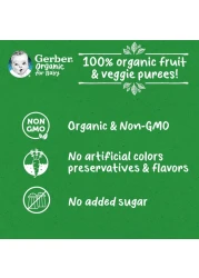 Gerber Organic Pear, Apple and Banana Puree, 90g