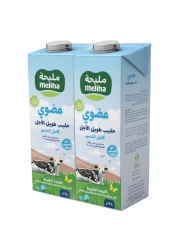 Meliha Organic Long Life Full Fat Milk, 1L Pack of 2