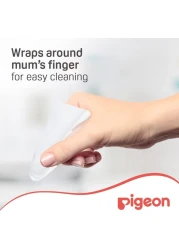 Pigeon Natural Flavor Baby Tooth And Gum Wipes 78290 White Pack of 20