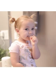 LEPGIFE U Shaped Kids Toothbrush 4 Pack UType Whole Mouth Toothbrush for Kids Age 610