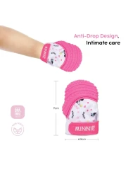 ديزني ميني ماوس لعبة للتسنين على شكل قفاز للأطفال - وردي