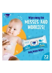 فاين حفاض بتصميم سروال سريع الجفاف مقاس كبير 4 للأطفال بوزن من 9 إلى 15 كغ ، 44 حفاض ومناديل مبللة للأطفال 72 منديل