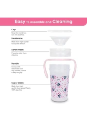 Disney Mickey Mouse 360&deg; Double Handle Training Sipper With Lid Multicolour