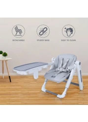Teknum 3-IN-1 Kids Foldable Dining Booster Chair - Grey