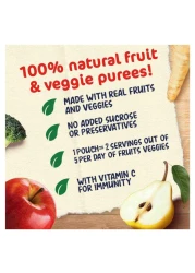 Nestle Cerelac Fruits and Vegetables Puree Pouch, Broccoli, Parsnip, Apple and Pear, from 6 Months, 90g