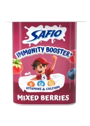 Safio Immunity Booster Mixed Berries Flavoured Yoghurt 110g Pack of 4