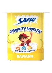 صافيو زبادي معزز للمناعة بنكهة الموز 110 غرام حزمة من 4