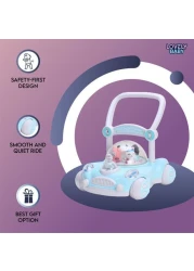 Lovely Baby Kids Push Walker LB 7621 with Removable Handle, Musical Toys, Walk Support, First Step Safe Activity Walker, Child Learning Balance, Small Infant Boy Girl 9-15 M - Blue