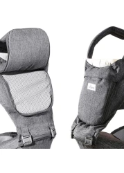 Sunveno Baby Carrier with Infant Hip Seat - Grey