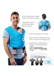 Original Baby Ktan Baby Carrier 1 Easy PreWrapped Soft SlipOn No Rings No Buckles 5 in 1 Baby Sling Gift The Best Hands Free Infant Wrap For Newborn to Toddler up to 35lb See Size Chart