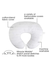 Boppy Nursing Pillow Bare Naked Original Support Boppy Pillow Only Nursing Pillow Cover Sold Separately Ergonomic Nursing Essentials for Breastfeeding and Bottle Feeding with Firm Fiber Fill