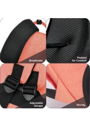 Little Story 2in1 Diaper Bag w / Sanitizer Bottle keychain &amp; Stroller Hooks - Pink