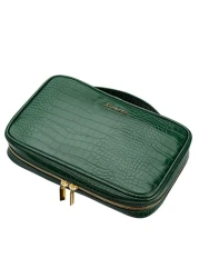 Alameda Jewelry Organizer Case - Crocodile Green