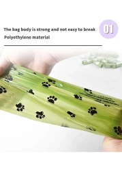Dog Poop Bags Pet Supplies for Dogs 20 Rolls, 300pcs, including 1 Green Adjustable Dispenser. Extra Thick and Strong, 100% Leak Proof, Biodegradable Waste Bag
