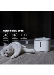 XIAOMI SMART AUTOMATIC PET WATER DISPENSER FOUNTAIN DRINKING BOWL LIVING WATER Circulating water spring 4-stage filtering Quiet-running Smart home connection FOR CATS DOGS DRINKING WATER 2L