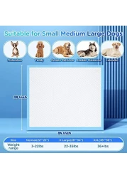 Vsell24 50PC 6 Layer Disposable Quick Absorbent Pet Training Pads Anti Slip Toilet Pee Puppy Pads For Potty Training For Dogs And Cats (Medium)(45X60CM)