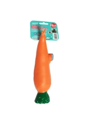 Agrobiothers Aime Vinyl Carrot Chew Dog Toy 24cm
