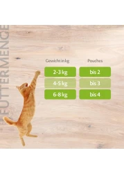 MERA All Cats Adult Wet Food &ndash; Grain-Free,Tasty &amp; Sustainable, with No Artificial Additives (12x85g, Salmon)
