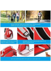 Generic Nyganmelloz Pet Carrier Backpack, Cats And Puppies Cat Breathable Bag Pet Portable Carrier Bag Outdoor Travel Backpack For Cat And Dog Transparent Space (Yellow)