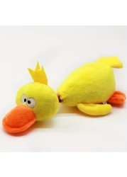 Plush Pet Squeakz Duck Family ( Green/Pink/Yellow) Dog Toy - Multicolor - 3pc