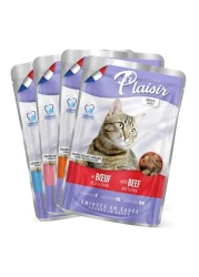 لي ريبا بليزير قطع لحم مكتنزة في المرق للقطط 100 غرام حزمة من 12