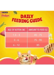 Purina Friskies Kitten Food Discoveries Flavours of Tuna, Chicken, Milk, Vegetables and Whole Grains Cat Food, 1kg