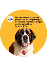 بيديغري دينتاستيكس وجبات خفيفة للكلاب من السلالات الكبيرة، 7 وجبات خفيفة، 270 غرام