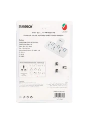 SunTech 3-Way Universal Socket Plug-in Adaptor