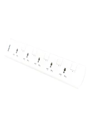 Philips 5 Way Extension Socket with Individual Switch 2m