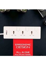 Elexon 3-Way Power Extension Socket 13A El-2006 2m