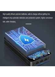 Power Bank 50000mAh Fast Charging with LED Display, High-Capacity Portable Charger, 3 USB Outputs &amp; Flashlight, Compatible with iPhone, Samsung, Xiaomi, Huawei, Tablets &amp; More

