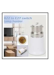 Lavish B22 Bayonet To E27 Screw Base LED Light Bulb Adapter Holder, Fireproof Socket Converter (3-Pack)