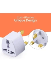 Generic 3 Pieces Universal Universal AU US EU Socket To UK AC Power Plug Travel Adapter Outlet Converter