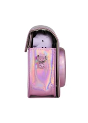 O Ozone Holographic Case For Fujifilm Instax Mini 11 Case Pu Leather Instant Camera Cover With Adjustable Strap [ Designed Cover For Fujifilm Instax Mini 11 Instant Camera Bag ] - Pink